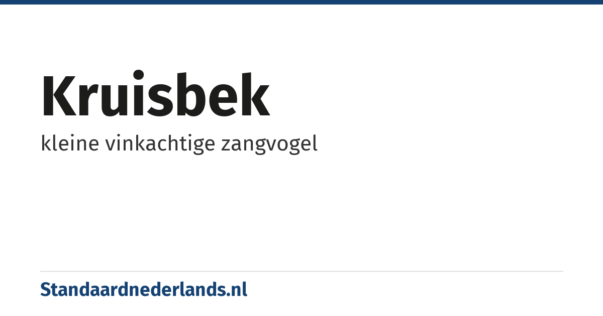 kruisbek: kleine vinkachtige zangvogel