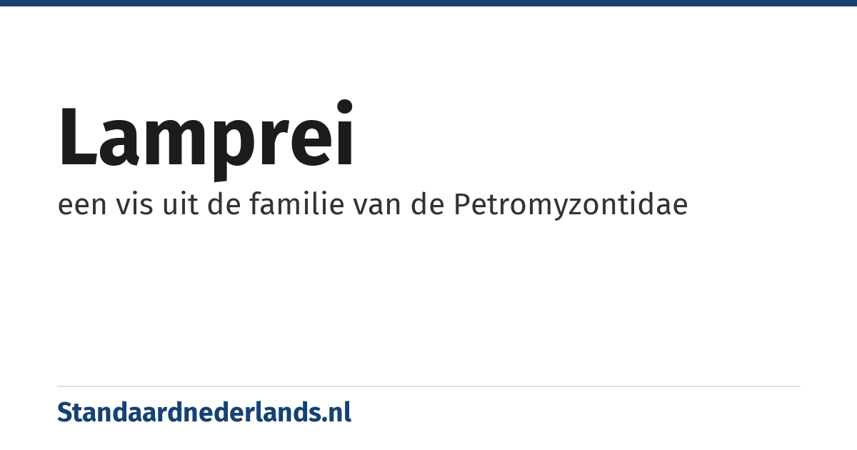 lamprei: een vis uit de familie van de Petromyzontidae