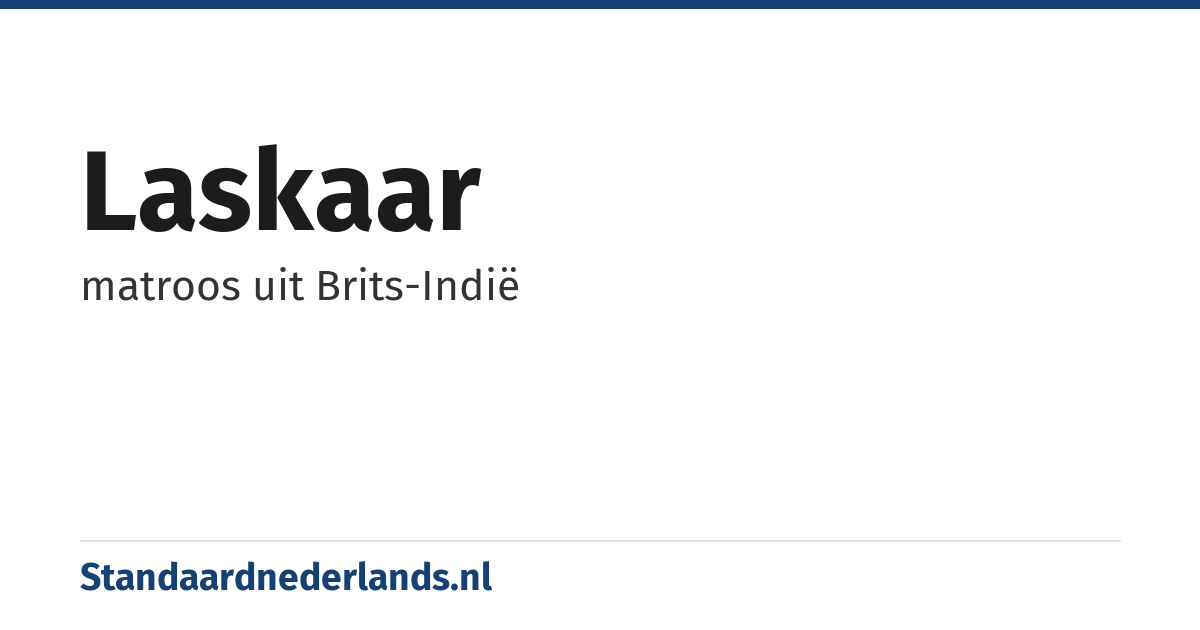 laskaar: matroos uit Brits-Indië