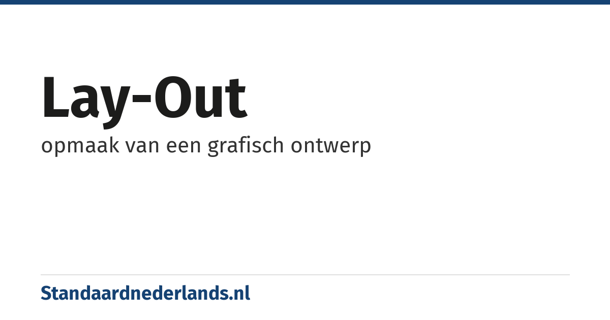 lay-out: opmaak van een grafisch ontwerp