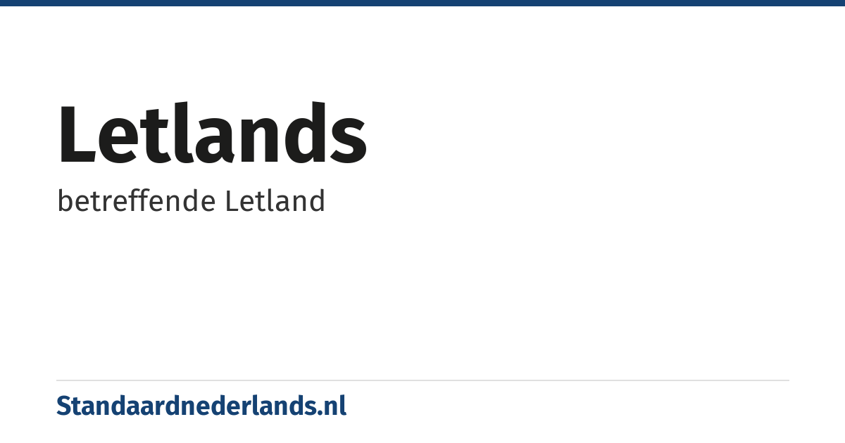 Letlands: betreffende Letland