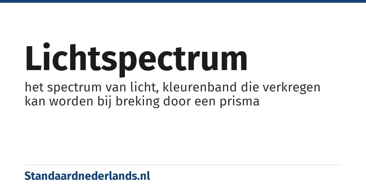 lichtspectrum: het spectrum van licht, kleurenband die verkregen kan worden bij breking door een prisma