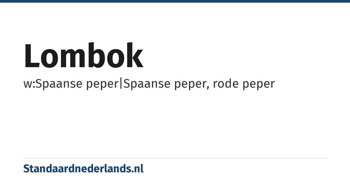 lombok: w:Spaanse peper|Spaanse peper, rode peper