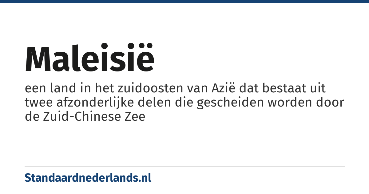 Maleisië: een land in het zuidoosten van Azië dat bestaat uit twee afzonderlijke delen die gescheiden worden door de Zuid-Chinese Zee