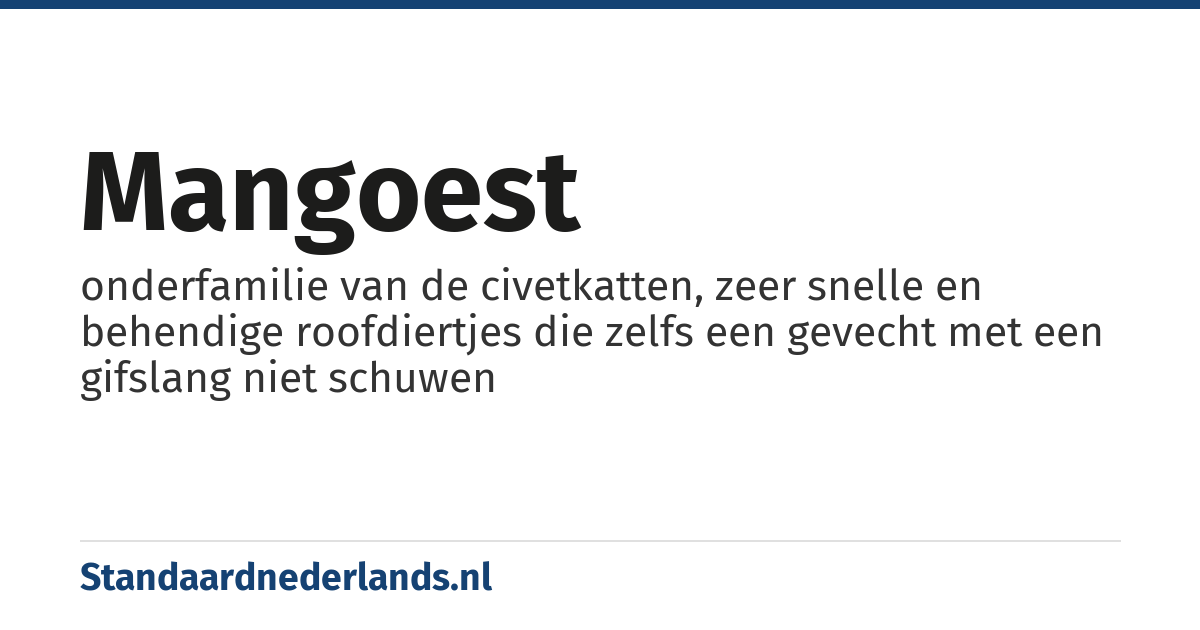 mangoest: onderfamilie van de civetkatten, zeer snelle en behendige roofdiertjes die zelfs een gevecht met een gifslang niet schuwen