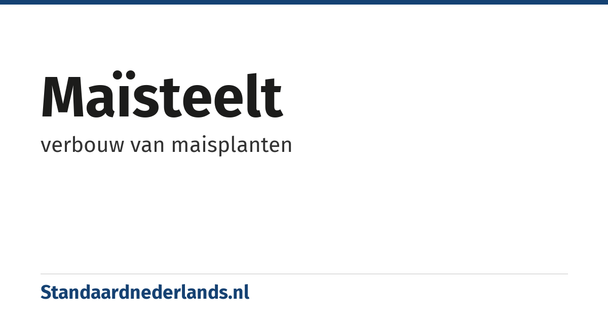 maïsteelt: verbouw van maisplanten