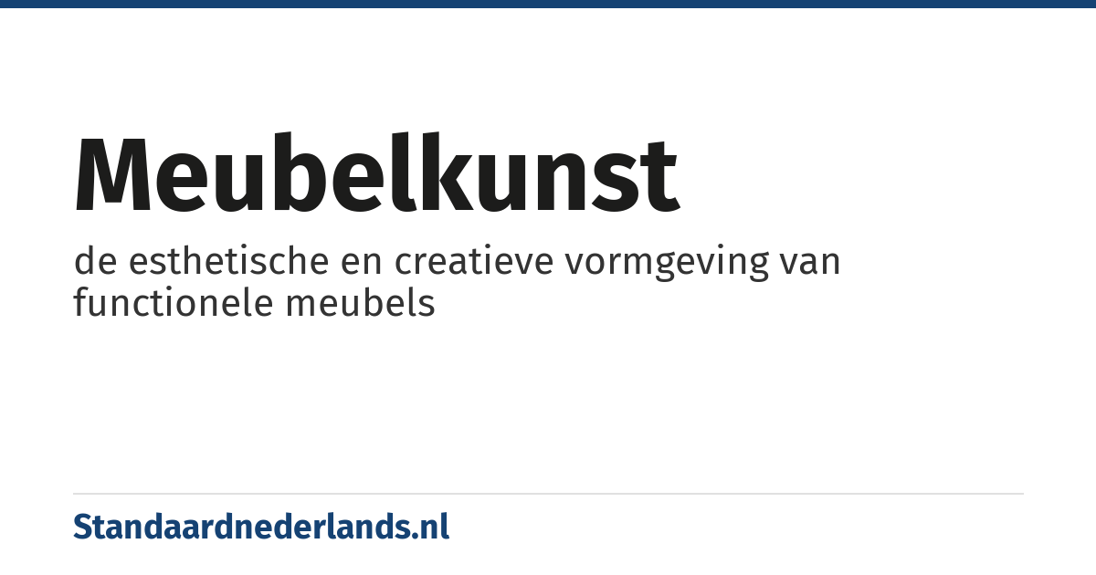meubelkunst: de esthetische en creatieve vormgeving van functionele meubels