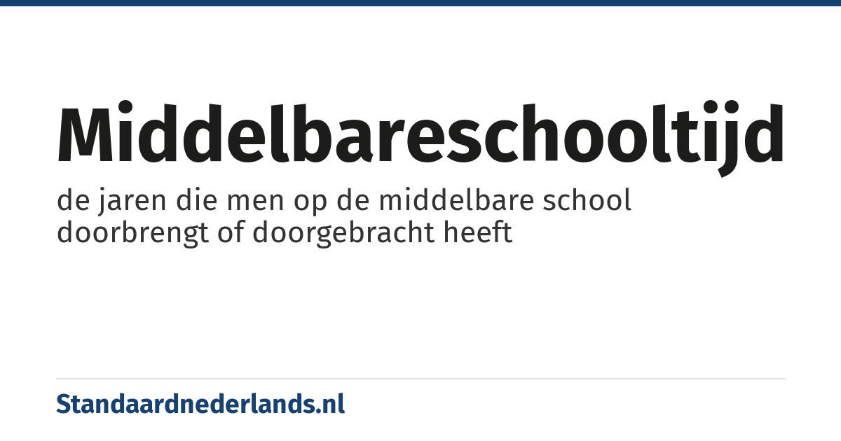 middelbareschooltijd: de jaren die men op de middelbare school doorbrengt of doorgebracht heeft