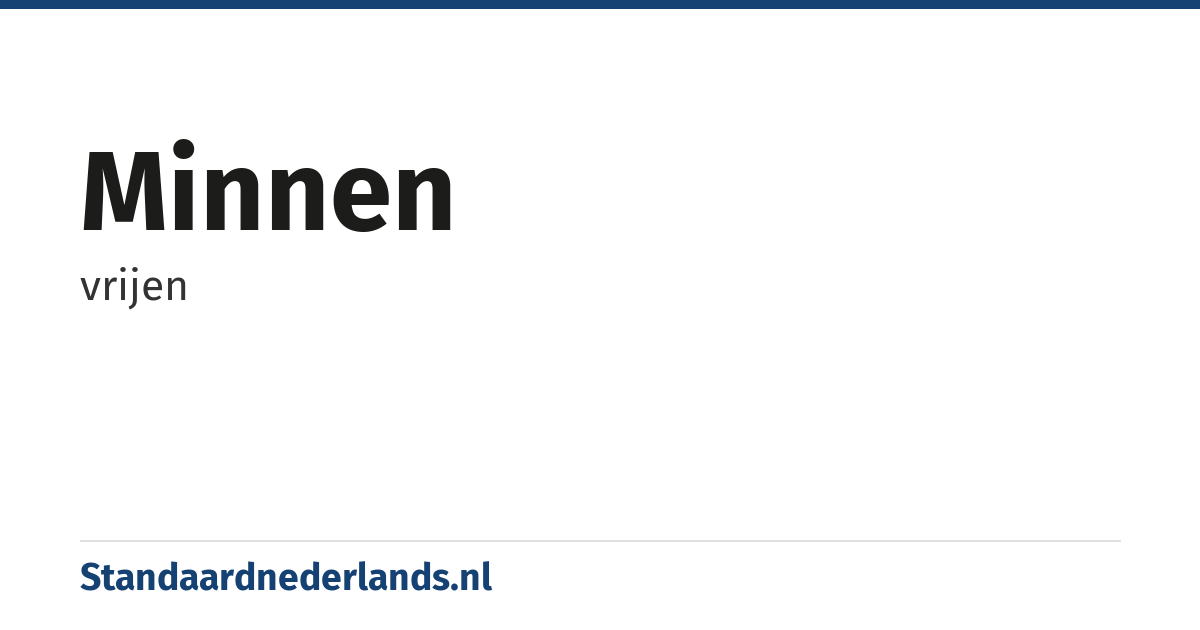 minnen: vrijen