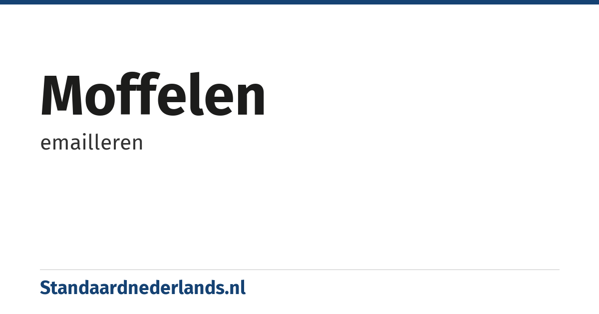 moffelen: emailleren