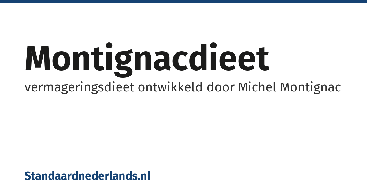 montignacdieet: vermageringsdieet ontwikkeld door Michel Montignac