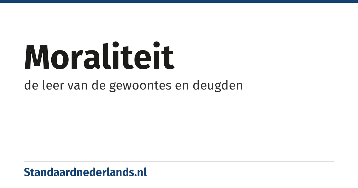 moraliteit: de leer van de gewoontes en deugden