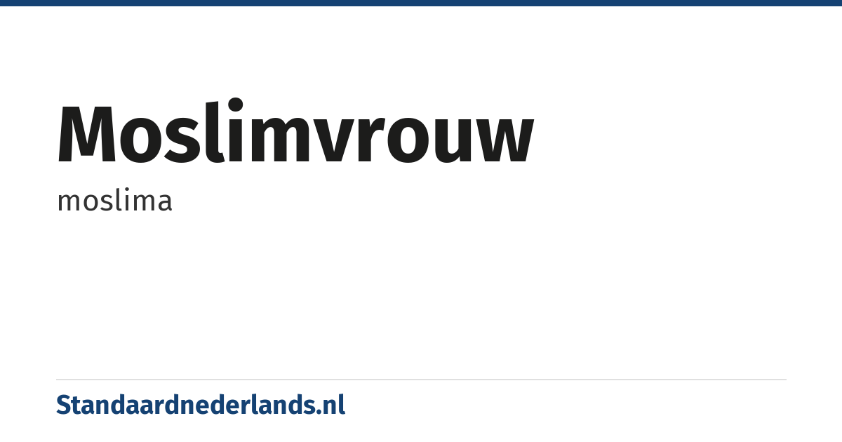 moslimvrouw: moslima