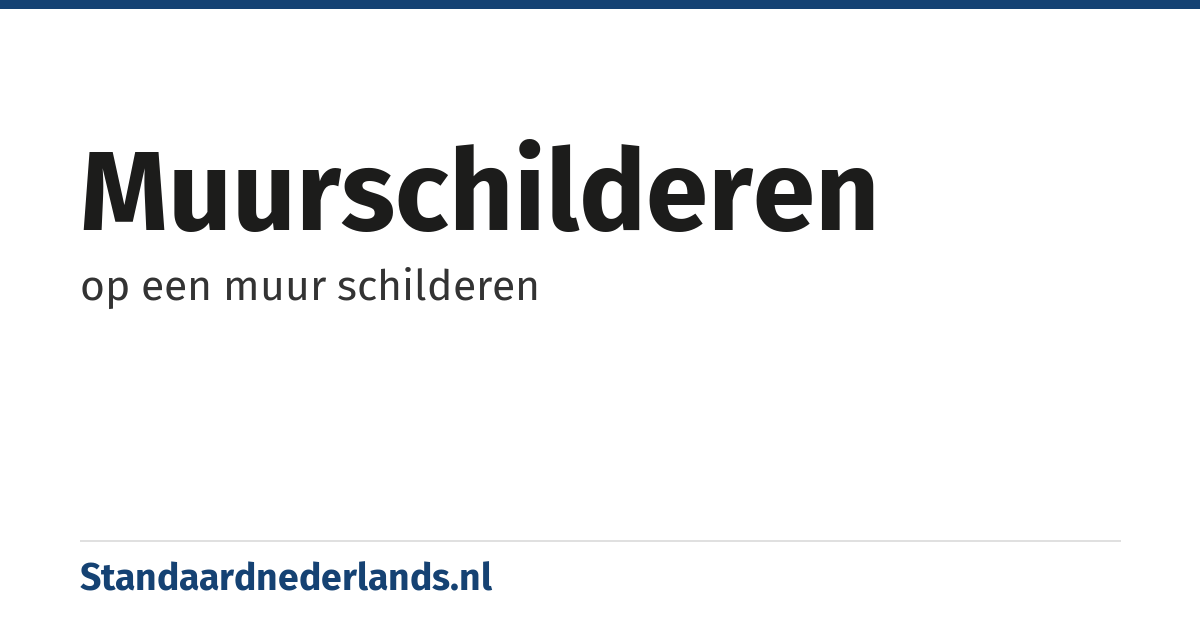 muurschilderen: op een muur schilderen