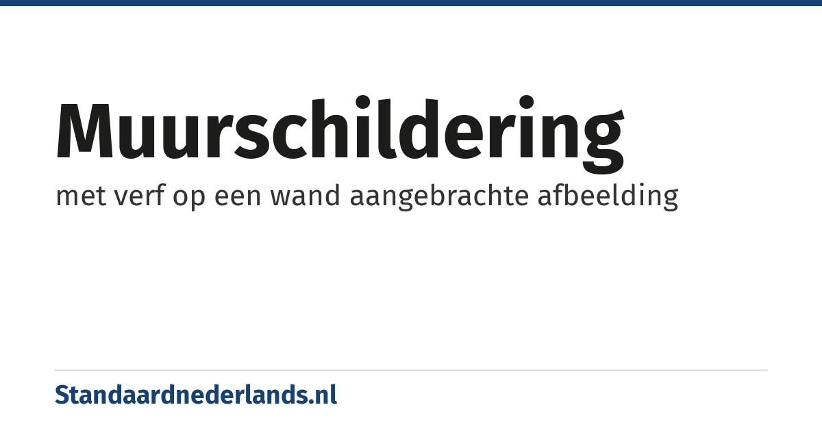 muurschildering: met verf op een wand aangebrachte afbeelding