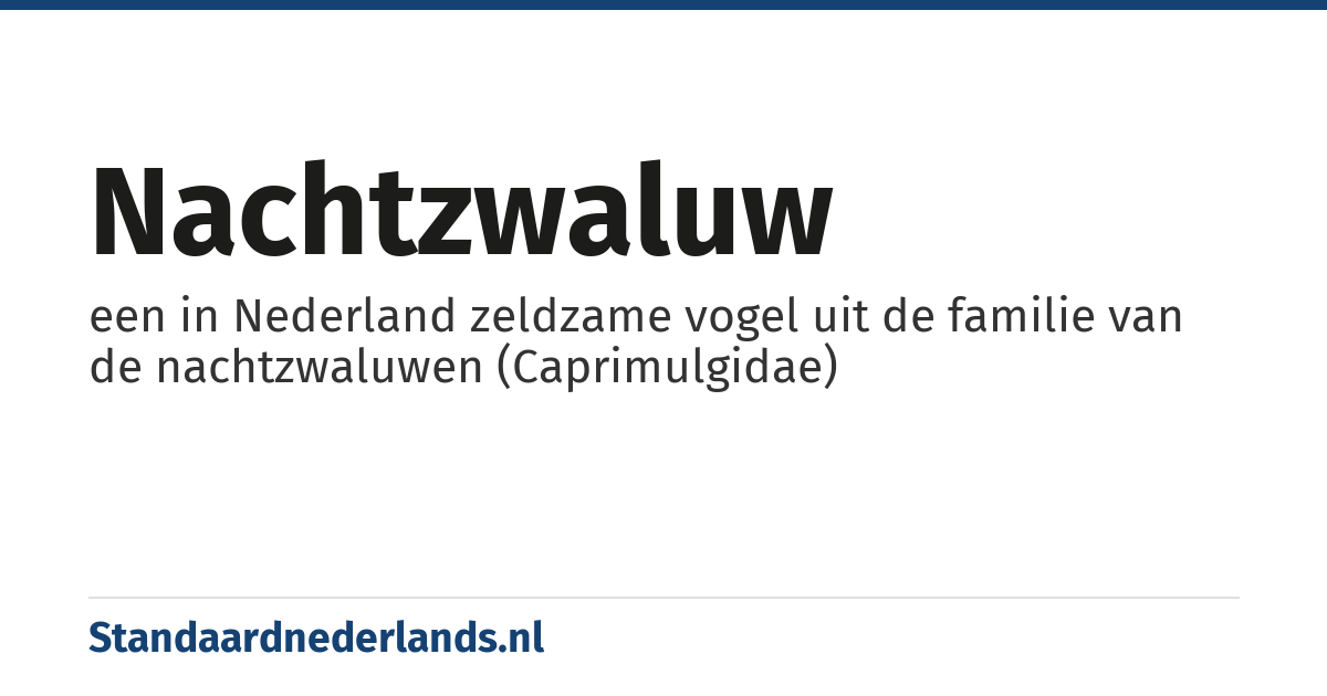 nachtzwaluw: een in Nederland zeldzame vogel uit de familie van de nachtzwaluwen (Caprimulgidae)