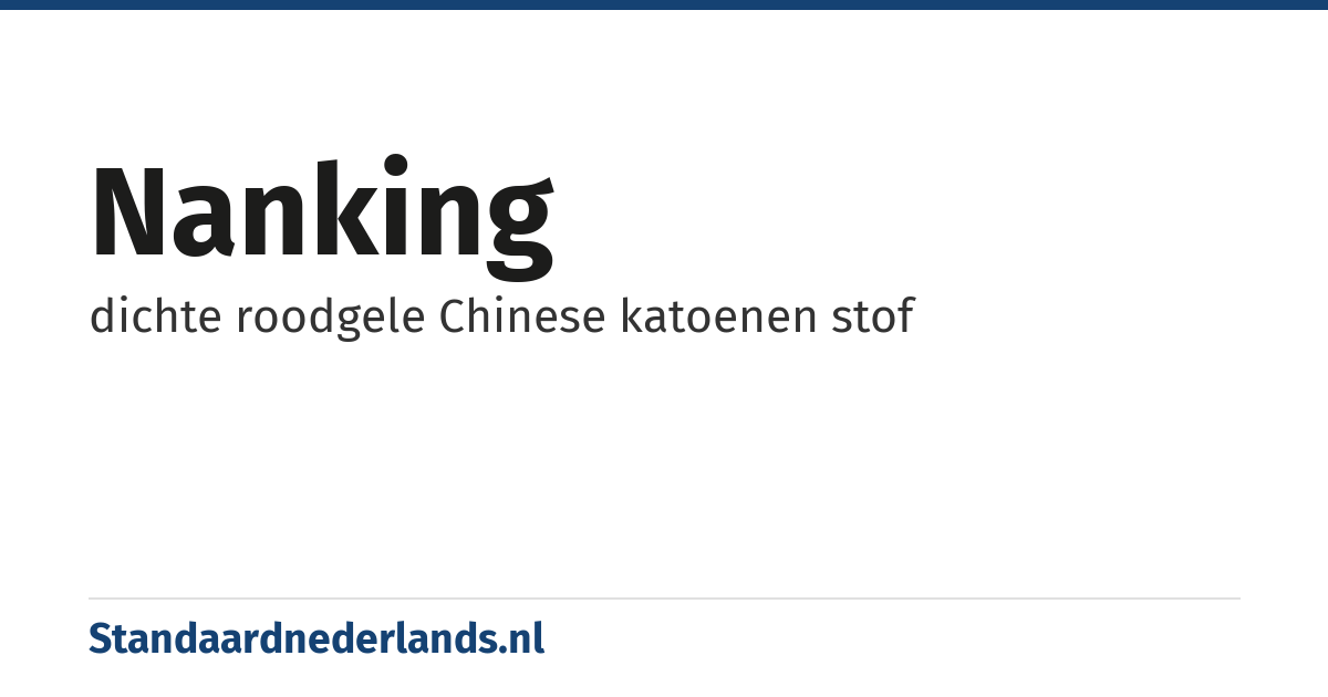 nanking: dichte roodgele Chinese katoenen stof
