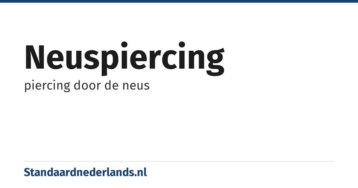 neuspiercing: piercing door de neus