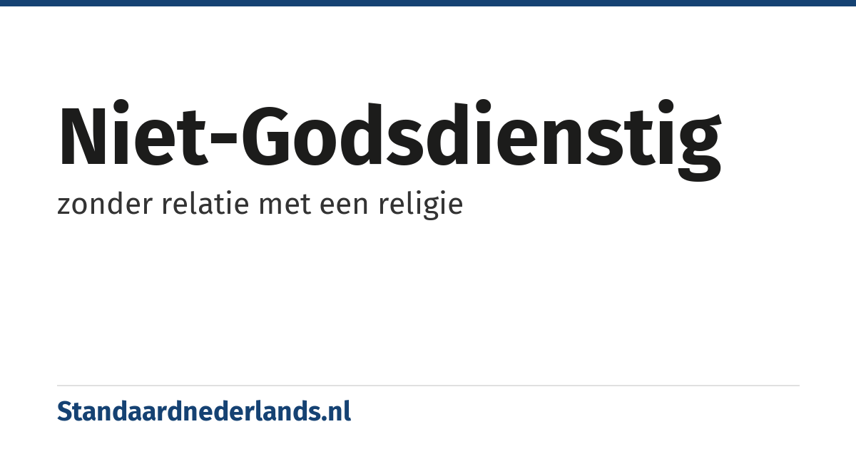 niet-godsdienstig: zonder relatie met een religie