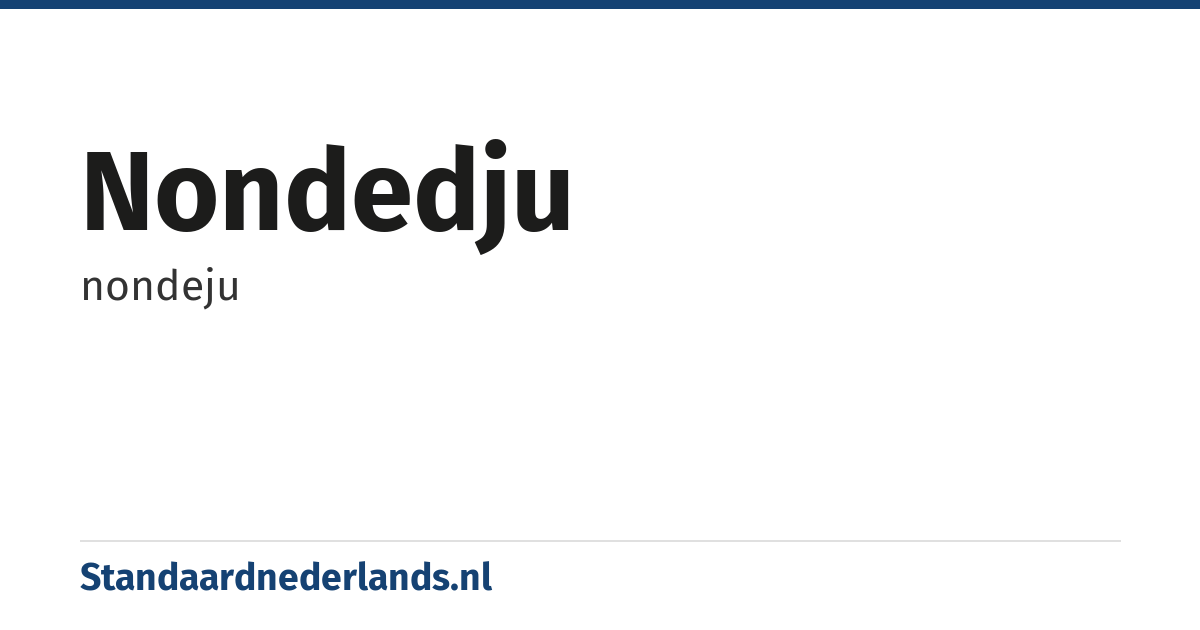 nondedju: nondeju