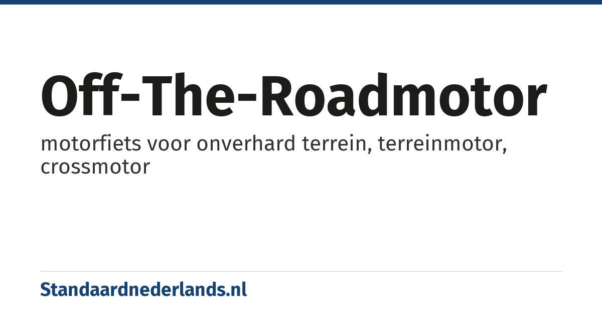 off-the-roadmotor: motorfiets voor onverhard terrein, terreinmotor, crossmotor