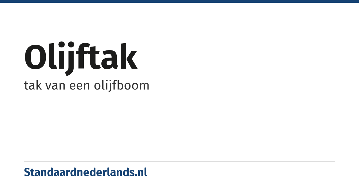 olijftak: tak van een olijfboom