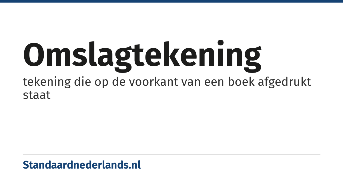 omslagtekening: tekening die op de voorkant van een boek afgedrukt staat