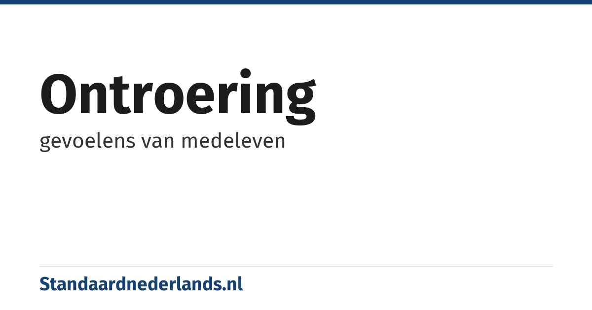 ontroering: gevoelens van medeleven