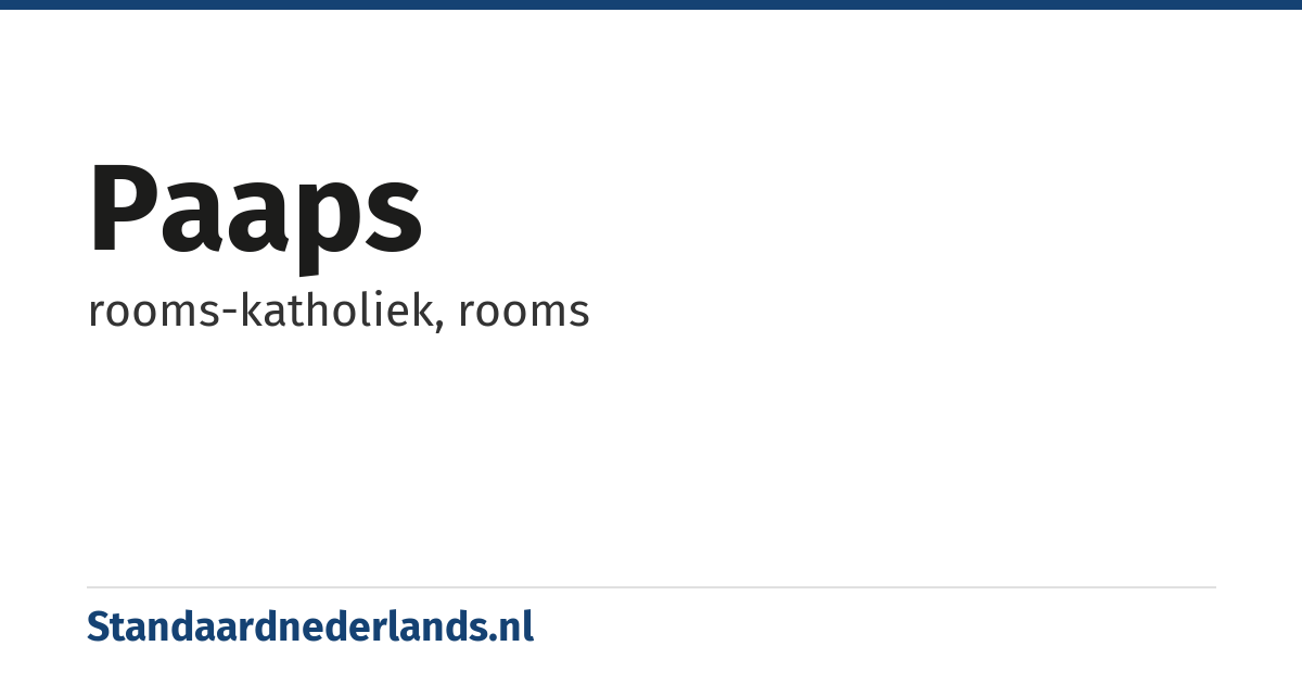 paaps: rooms-katholiek, rooms
