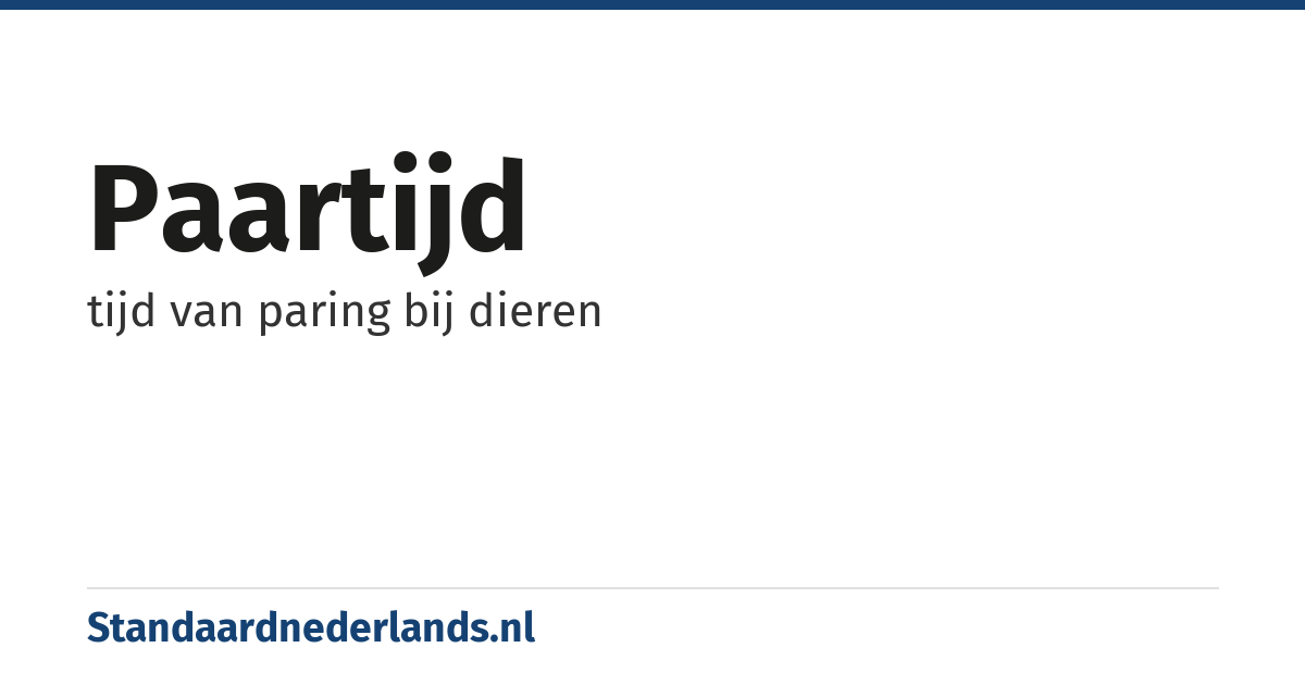paartijd: tijd van paring bij dieren