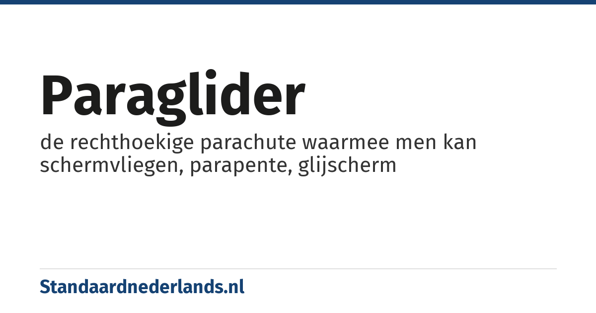 paraglider: de rechthoekige parachute waarmee men kan schermvliegen, parapente, glijscherm