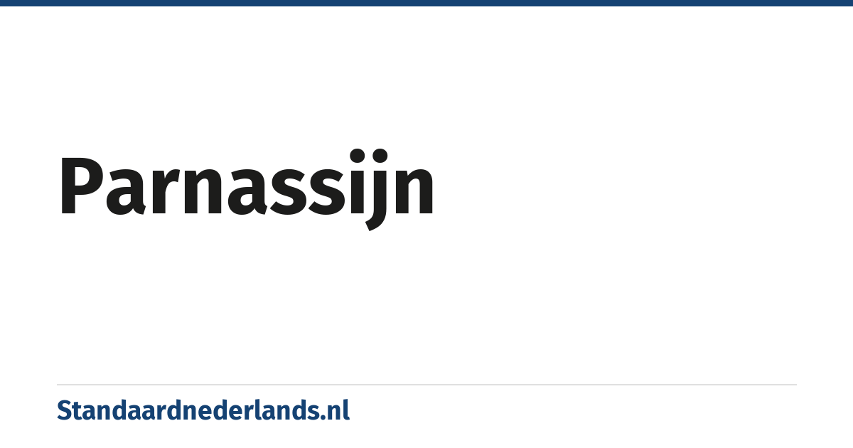 parnassijn: bestuurder van een joodse gemeente