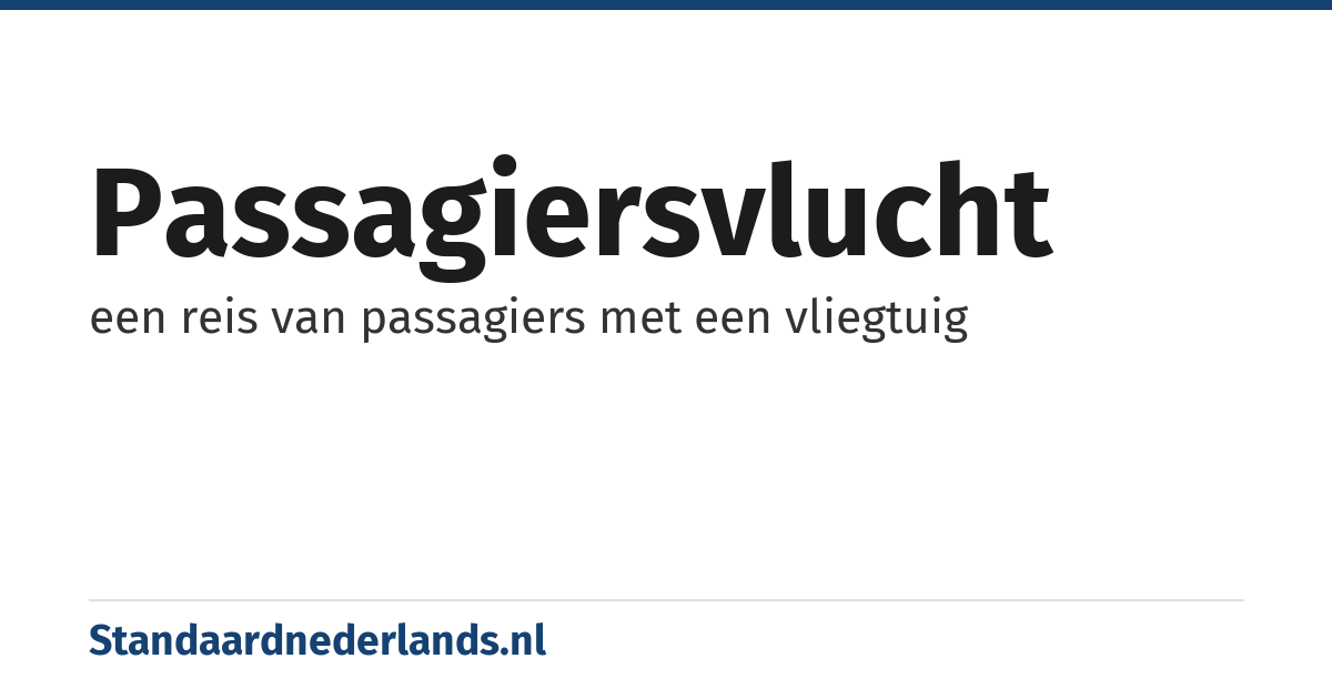 passagiersvlucht: een reis van passagiers met een vliegtuig
