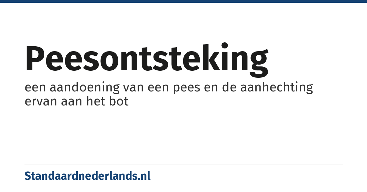 peesontsteking: een aandoening van een pees en de aanhechting ervan aan het bot