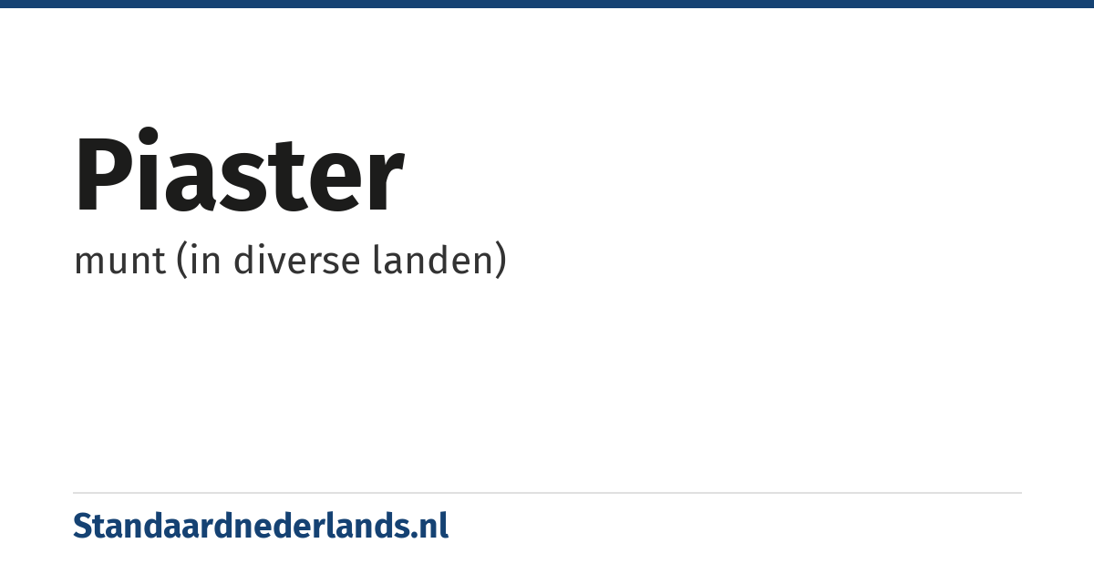 piaster: munt (in diverse landen)