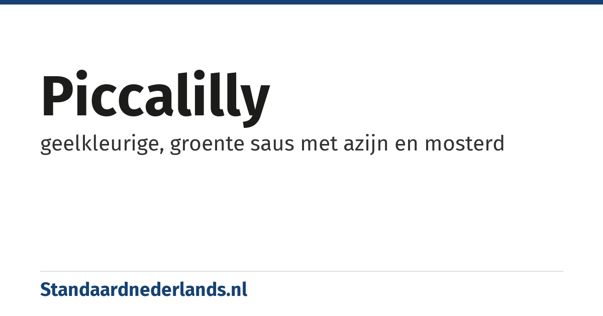 piccalilly: geelkleurige, groente saus met azijn en mosterd