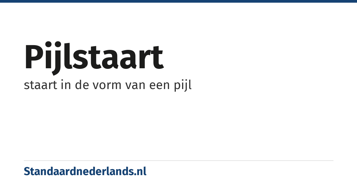 pijlstaart: staart in de vorm van een pijl