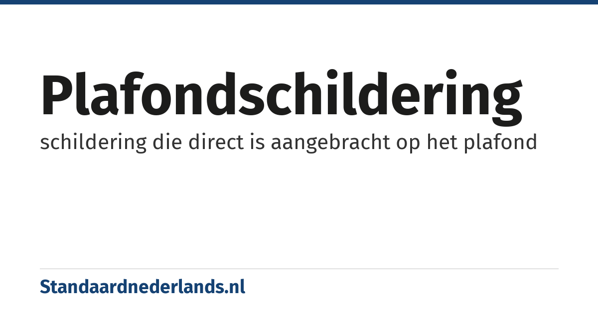plafondschildering: schildering die direct is aangebracht op het plafond