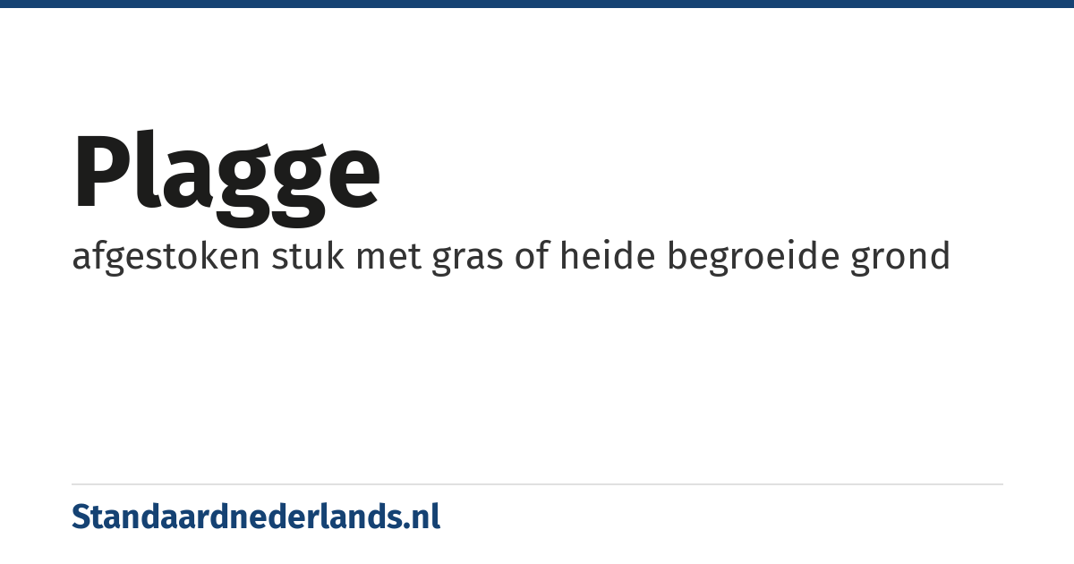 plagge: afgestoken stuk met gras of heide begroeide grond