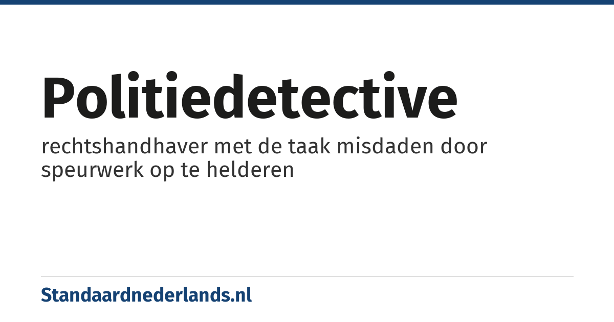 politiedetective: rechtshandhaver met de taak misdaden door speurwerk op te helderen