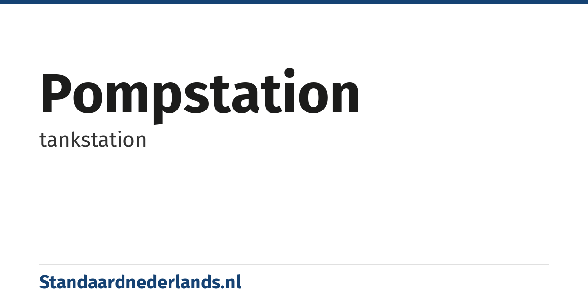 pompstation: tankstation