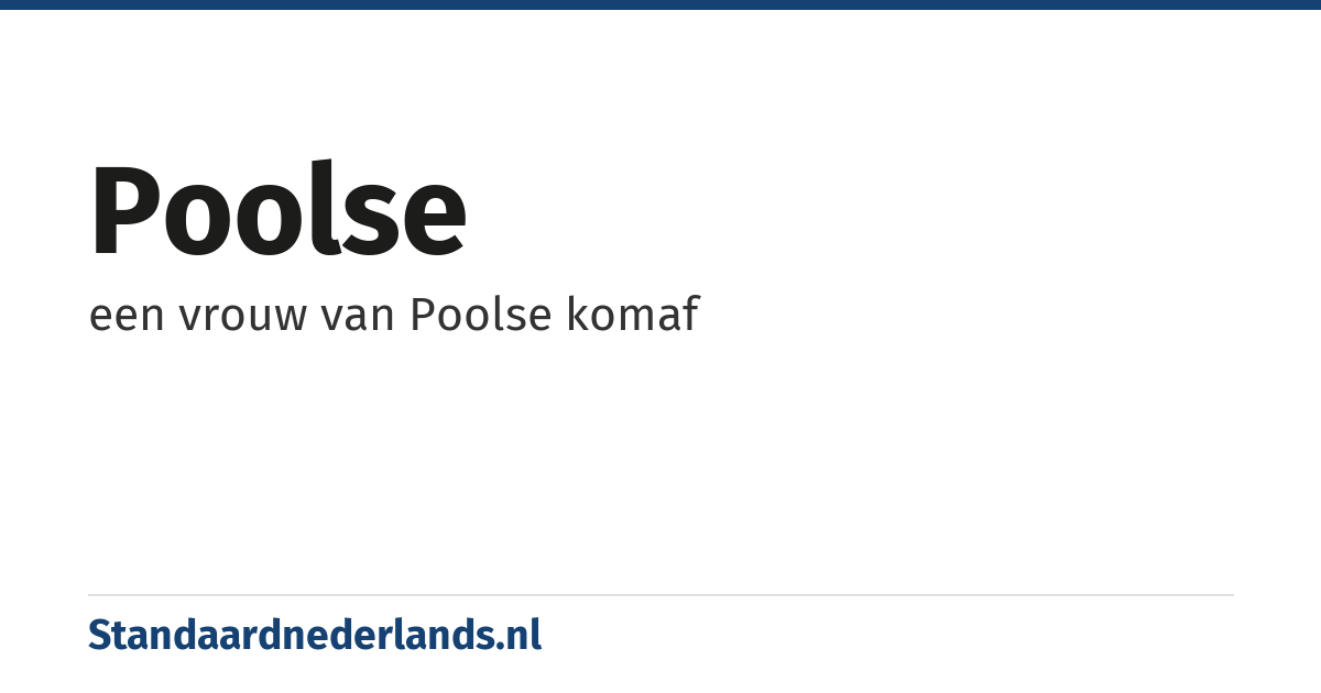 Poolse: een vrouw van Poolse komaf