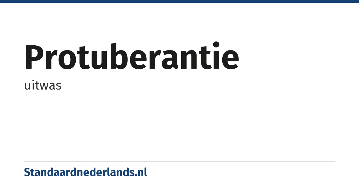 protuberantie: uitwas