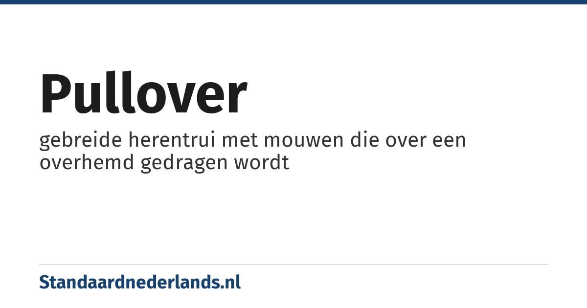 pullover: gebreide herentrui met mouwen die over een overhemd gedragen wordt