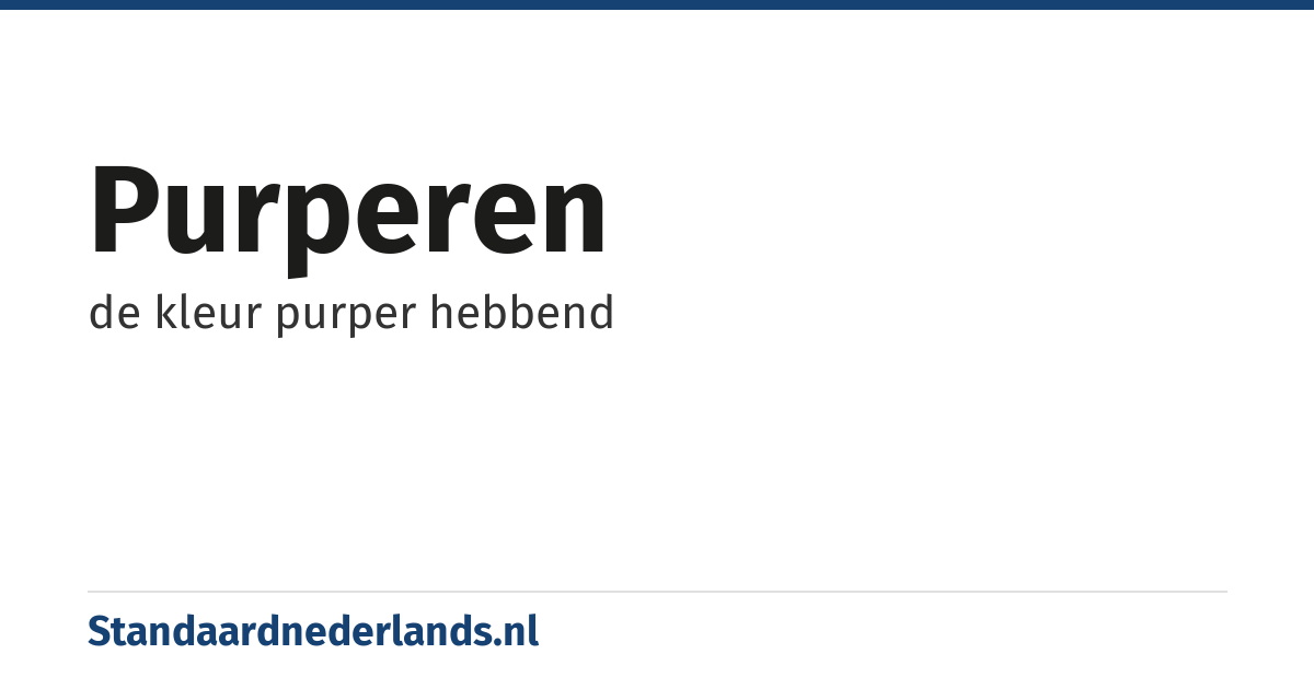 purperen: de kleur purper hebbend