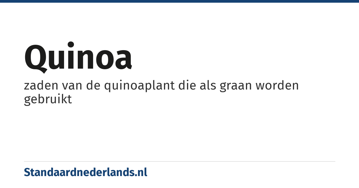 quinoa: zaden van de quinoaplant die als graan worden gebruikt