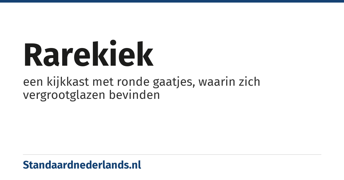 rarekiek: een kijkkast met ronde gaatjes, waarin zich vergrootglazen bevinden