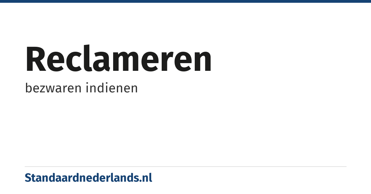 reclameren: bezwaren indienen