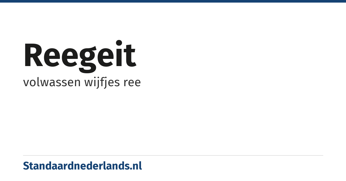 reegeit: volwassen wijfjes ree