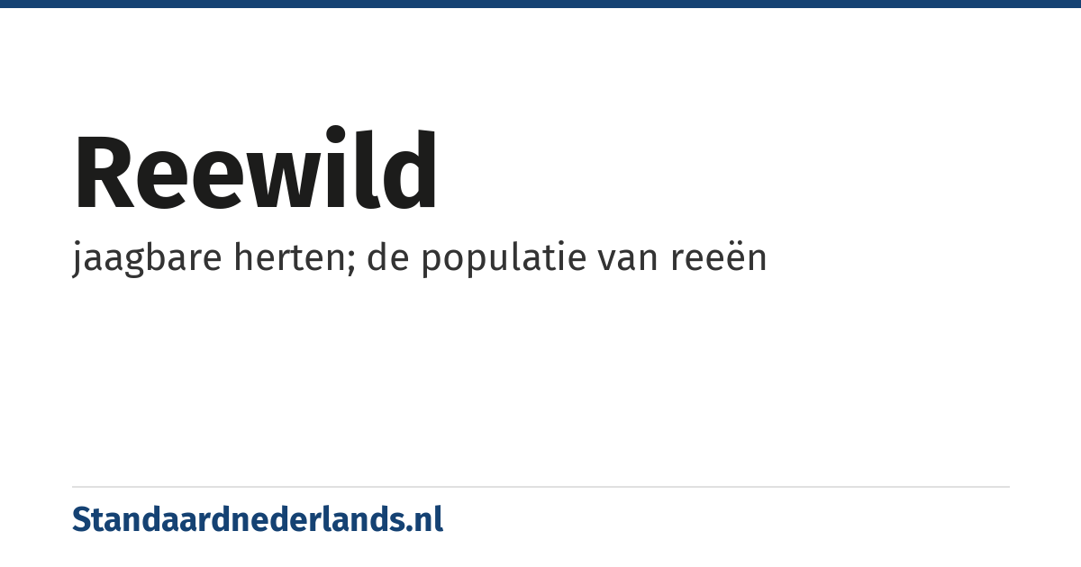 reewild: jaagbare herten; de populatie van reeën